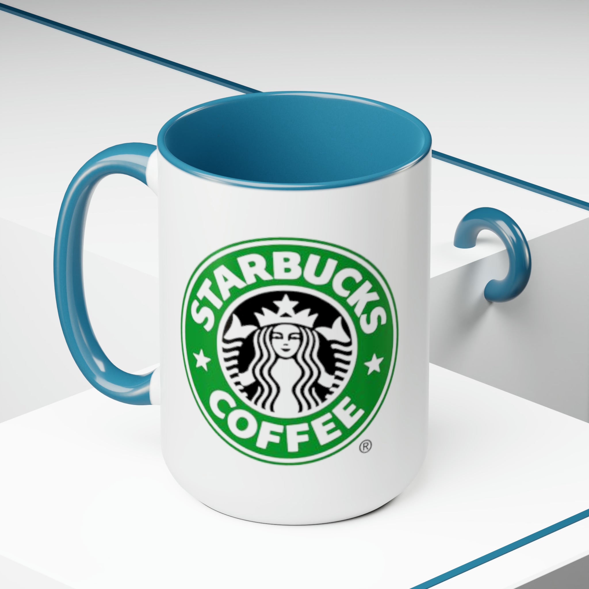 Starbucks Coffee- White Ceramic Mug - Creations by Chris and Carlos